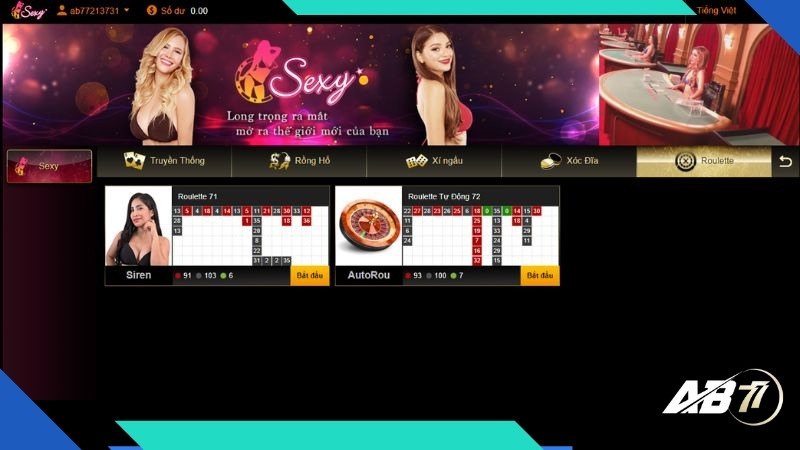 Các phiên bản của vòng quay may mắn tại AWC casino